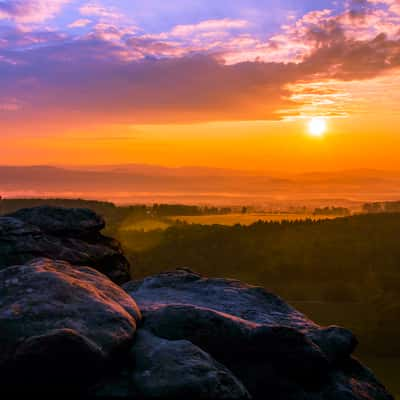 View from Pfaffenstein, Germany