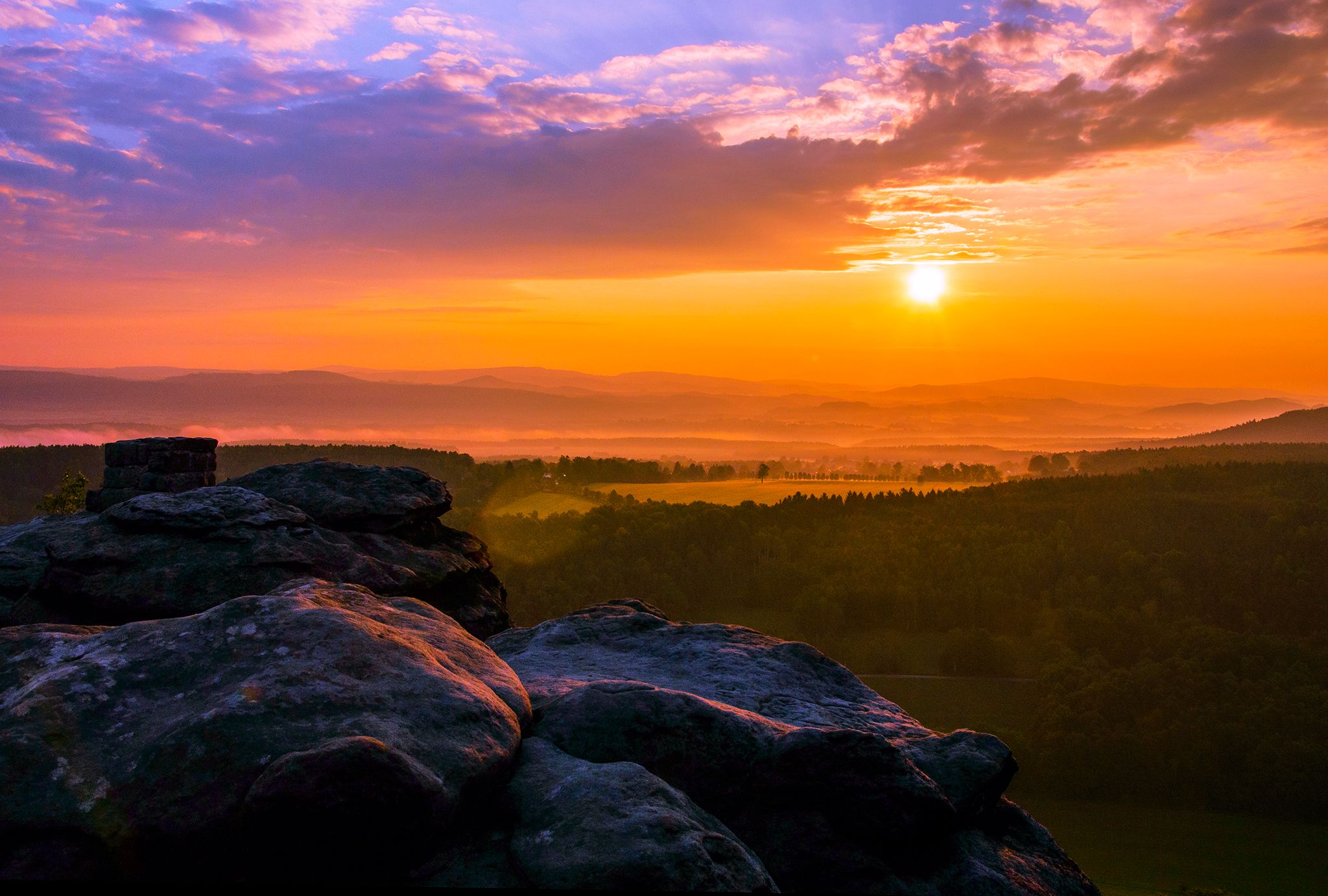View from Pfaffenstein, Germany