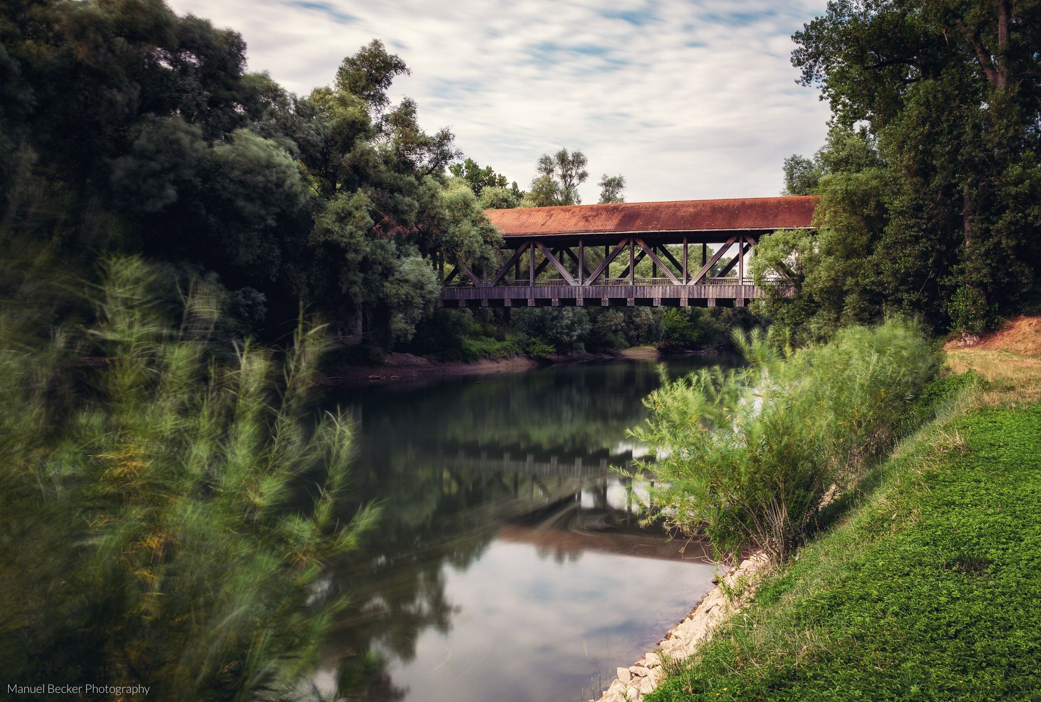 Wooden bridge, Ketsch, Germany