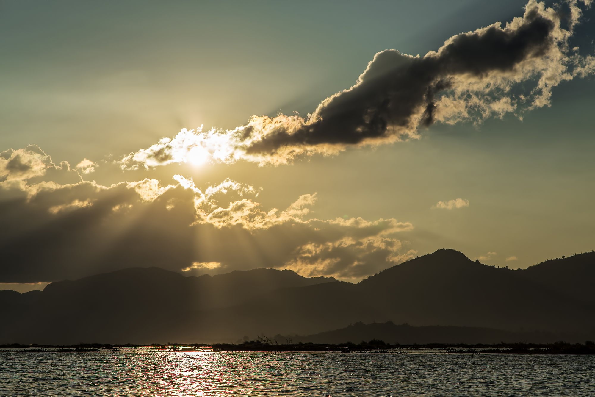 Abend am Inle-See, Myanmar