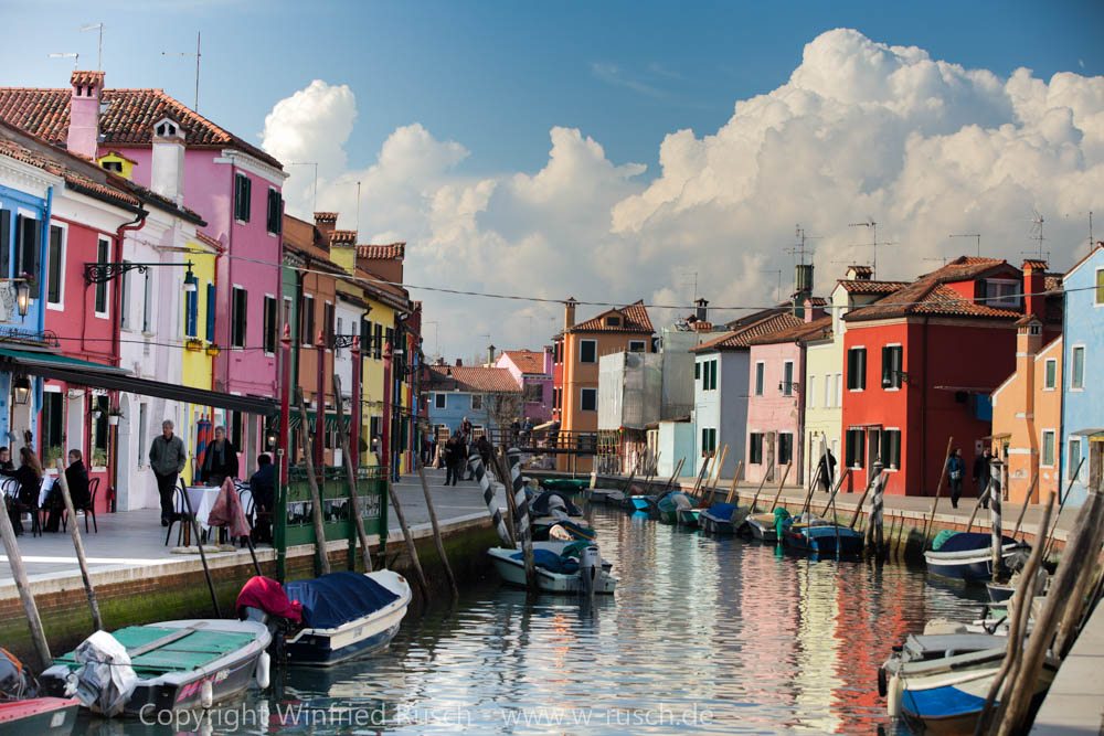 Colourful houses from Burano, Italy