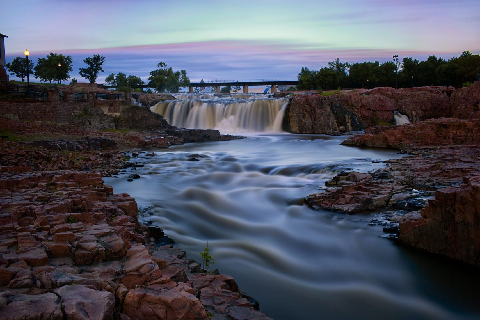 Falls Park, Sioux Falls, South Dakota, USA