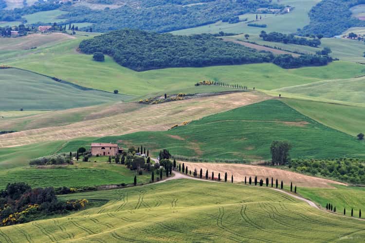 Seldom photographed site in Pienza, Tuscany