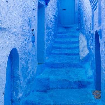 Gasse in Chefchaouen, Morocco