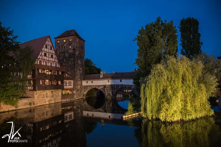Old town and Henkersbrücke, Nuremberg