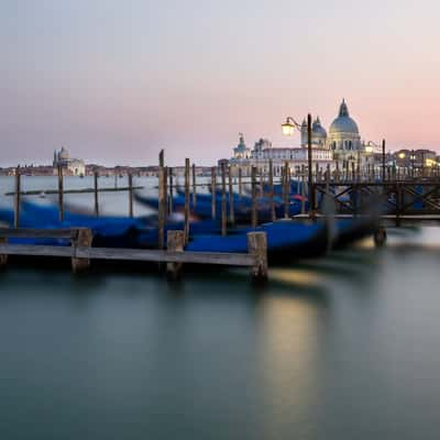 Moving Gondolas, Venice, Italy