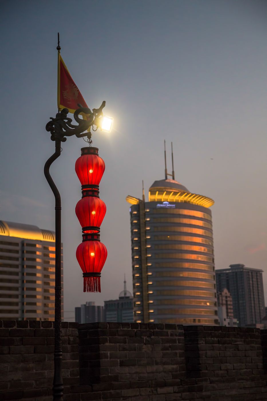 Old City Wall of Xian, Chinese Silk Road, China