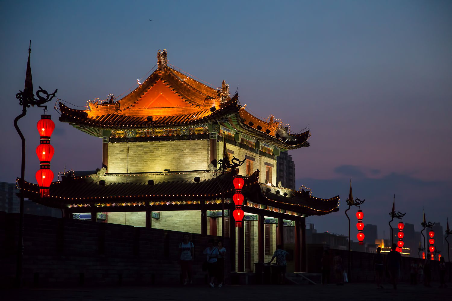 Old City Wall of Xian, China, Chinese Silk Road, China