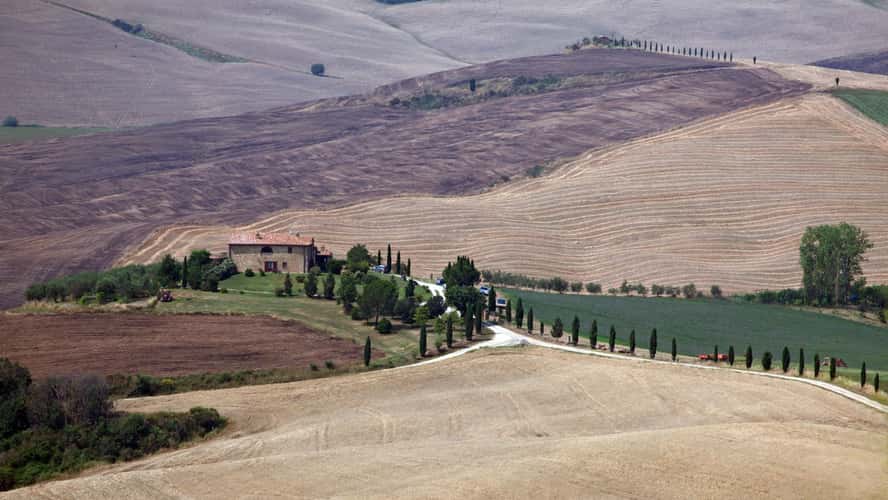 Seldom photographed site in Pienza, Tuscany