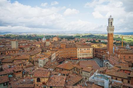 View over Siena from Facciatone