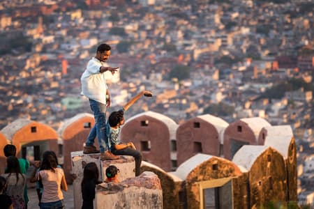Sunset over Jaipur