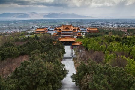The Three Pagodas of Chong Sheng Temple