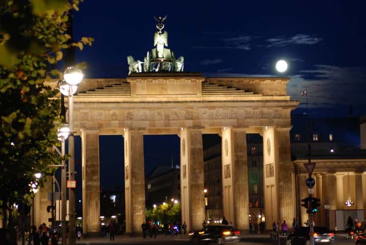 Brandenburg Gate from behind, Berlin