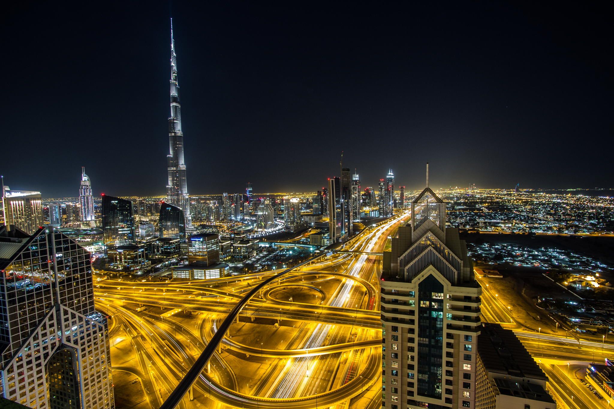 The Best View of Dubai, Burj Khalifa view from Shangri-La, United Arab Emirates