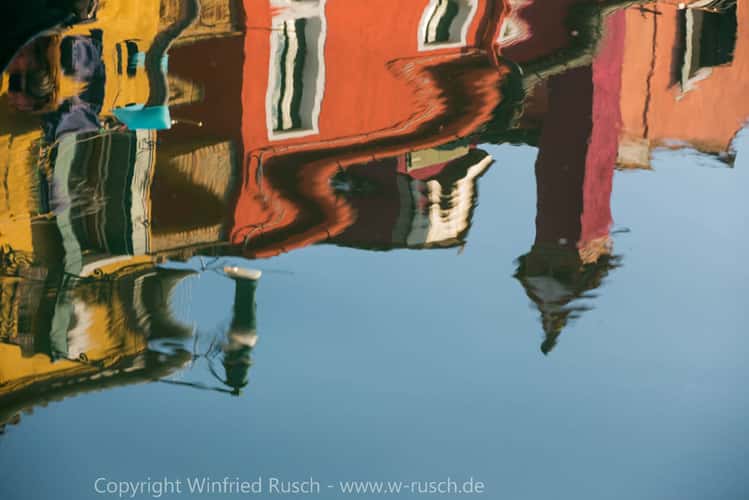 Water reflection in Burano