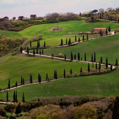 Winding road, Italy