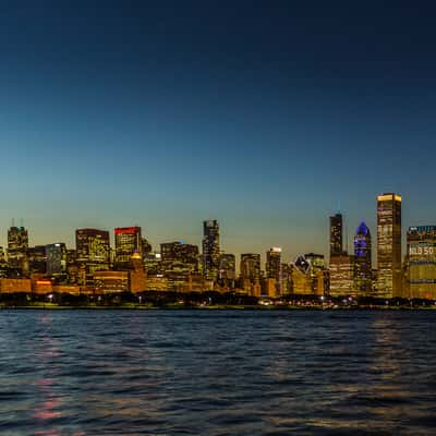 Chicago Skyline from the Adler Planetarium, USA