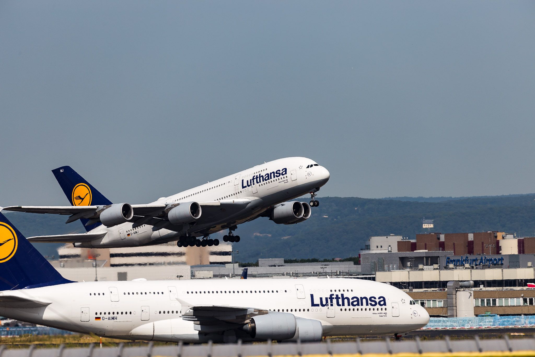 Frankfurt airport plane watching, Germany