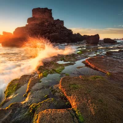 Golden Sunbeams (Praia do Castelejo), Portugal