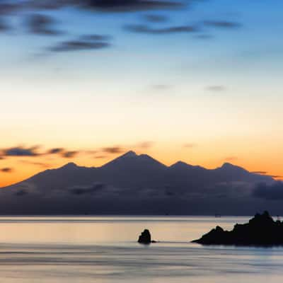 Bali, view to Lombok, Indonesia