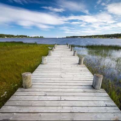 Lovely pier south of Piteå, Sweden