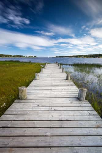 Lovely pier south of Piteå