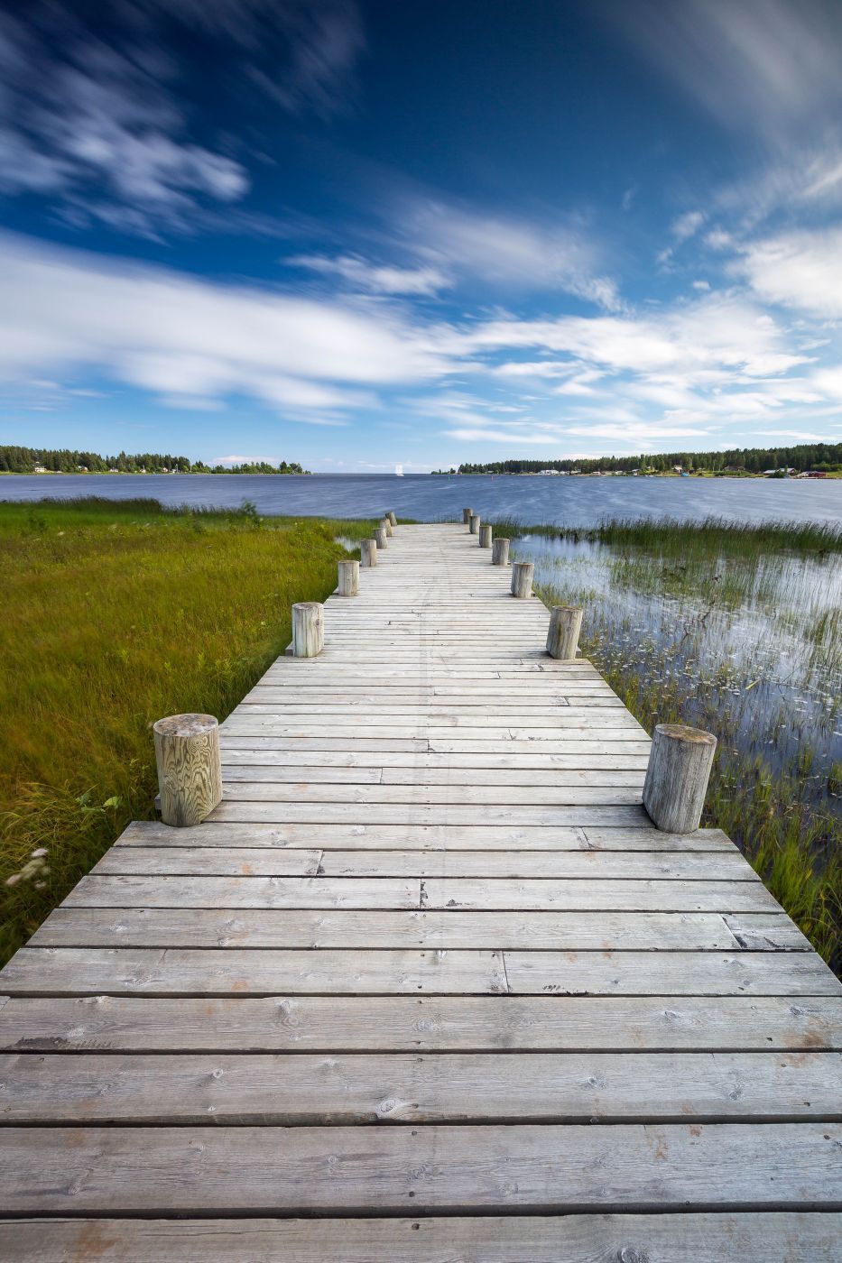 Lovely pier south of Piteå, Sweden