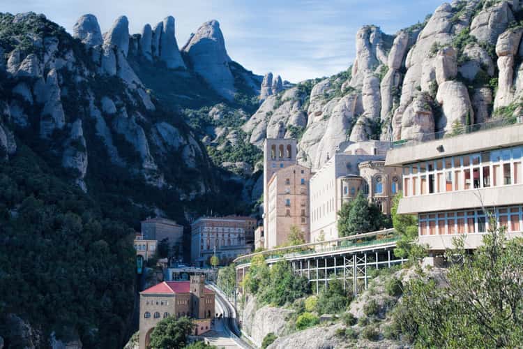 Montserrat Abbey from the 'Stairway to Heaven' Monument