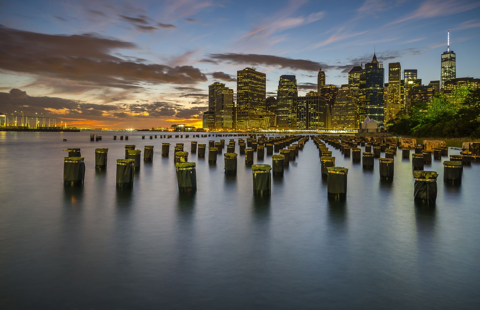 New York City Skyline from Pier 1, Brooklyn, USA