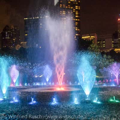 Fountain at Petronas Twin Towers, Malaysia