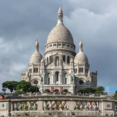 Sacré-Cœur from the front, Paris, France