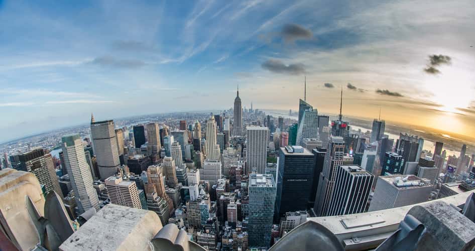 View from “Top of the Rock“, New York City