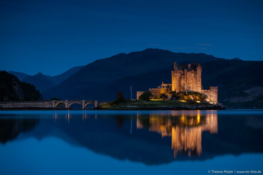 Eilean Donan Castle from the Loch Long Bridge, United Kingdom