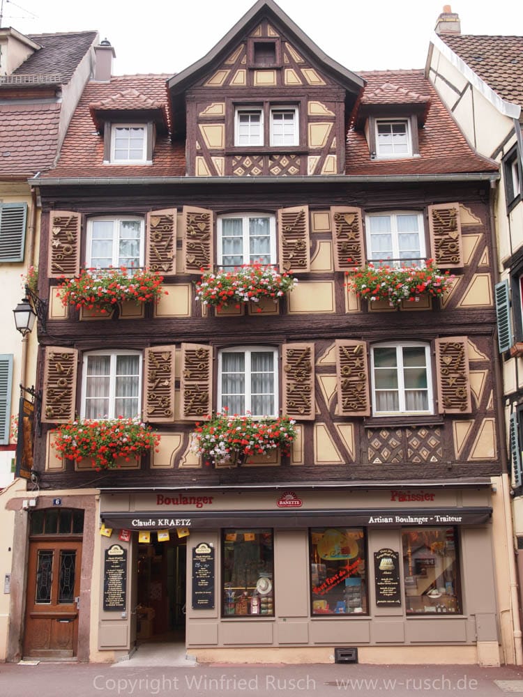 Half-timbered house in Colmar, France