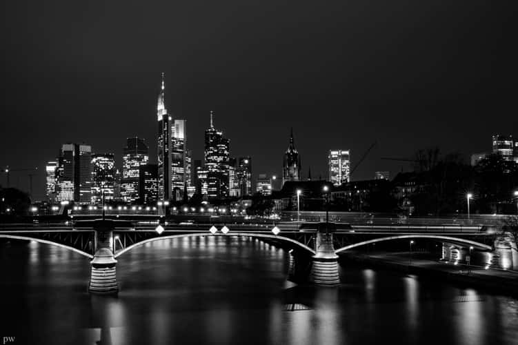 View from the Flößerbrücke, Frankfurt am Main