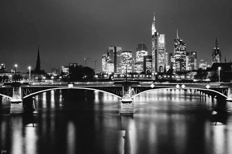 View from the Flößerbrücke, Frankfurt am Main