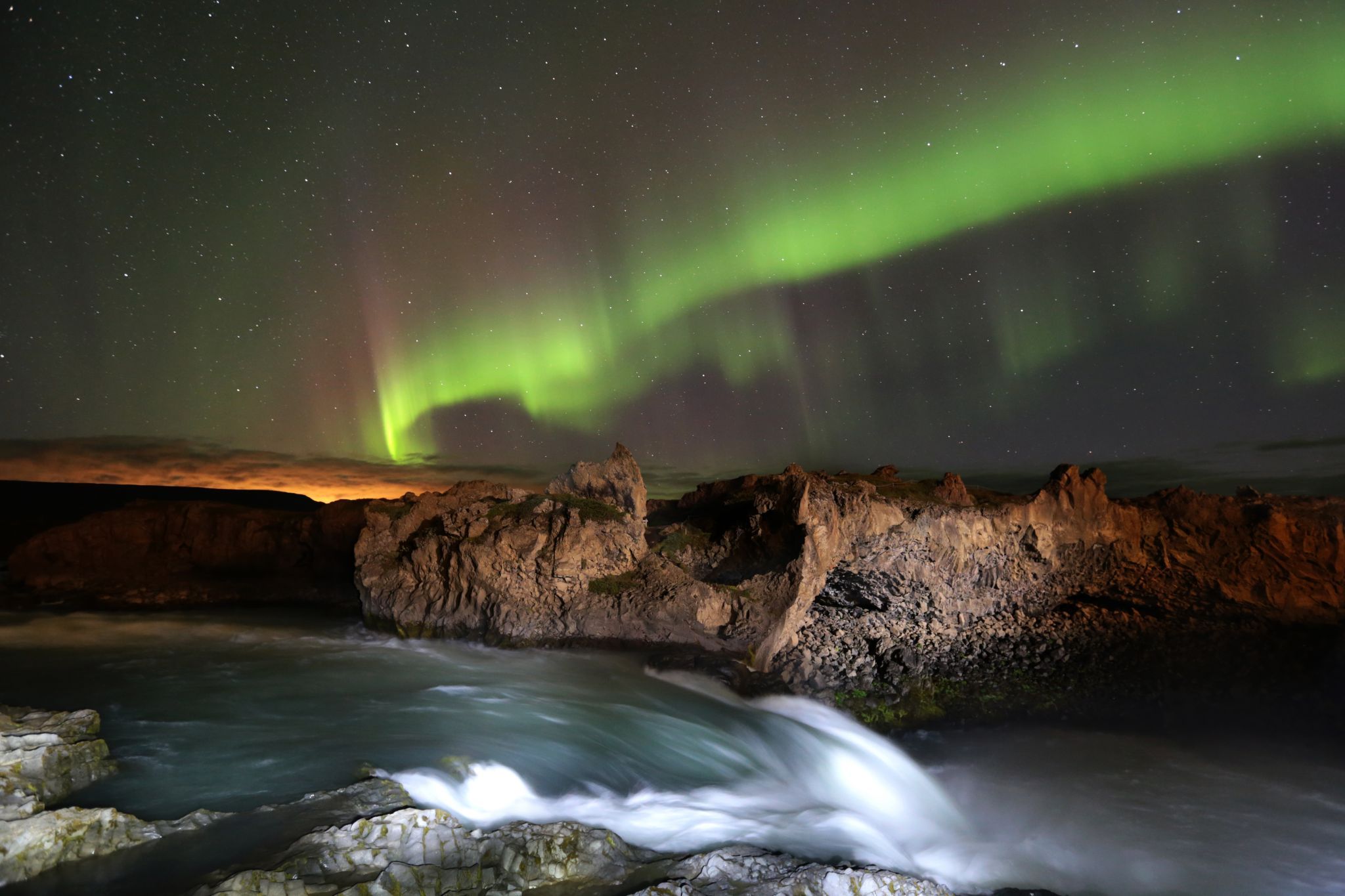 Godafoss Downstream, Iceland