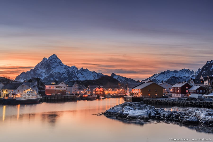 Harbour of Kabelvåg, Norway