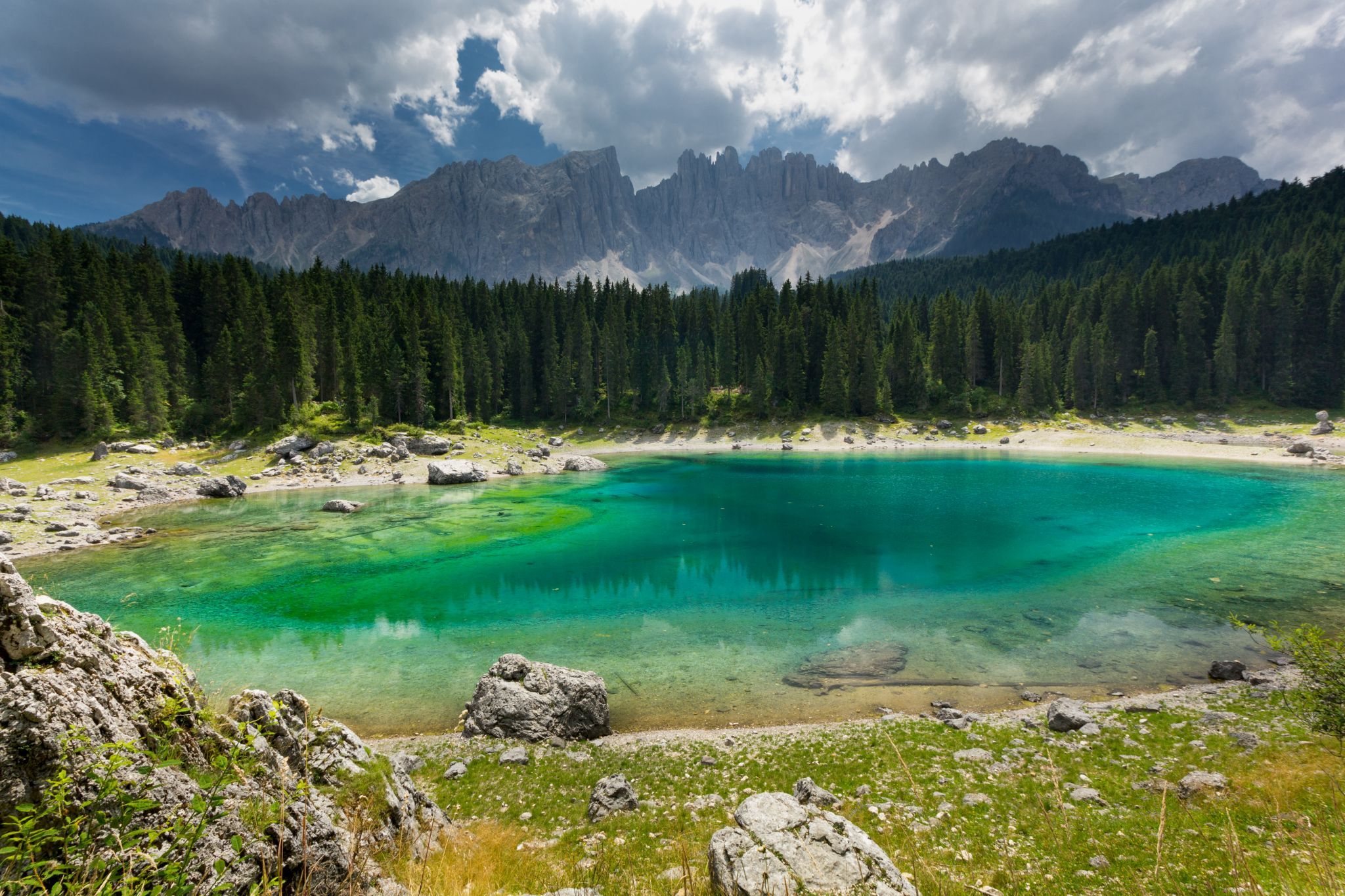 Lake Carezza, Dolomites, Italy