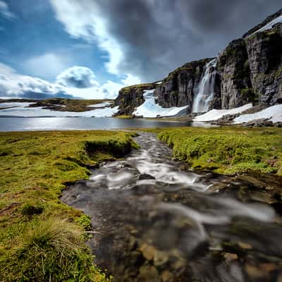 Leading to the Waterfall, Norway