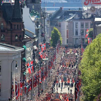 Looking down Karl Johan, Norway