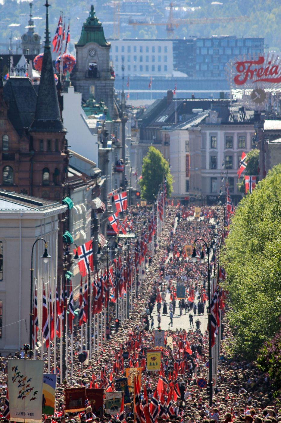 Looking down Karl Johan, Norway
