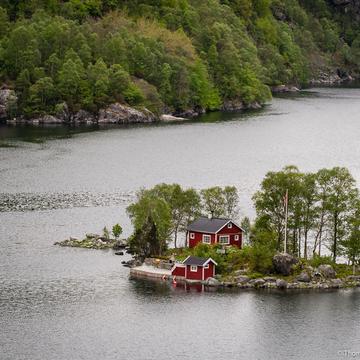 Island of Lovrafjorden, Norway