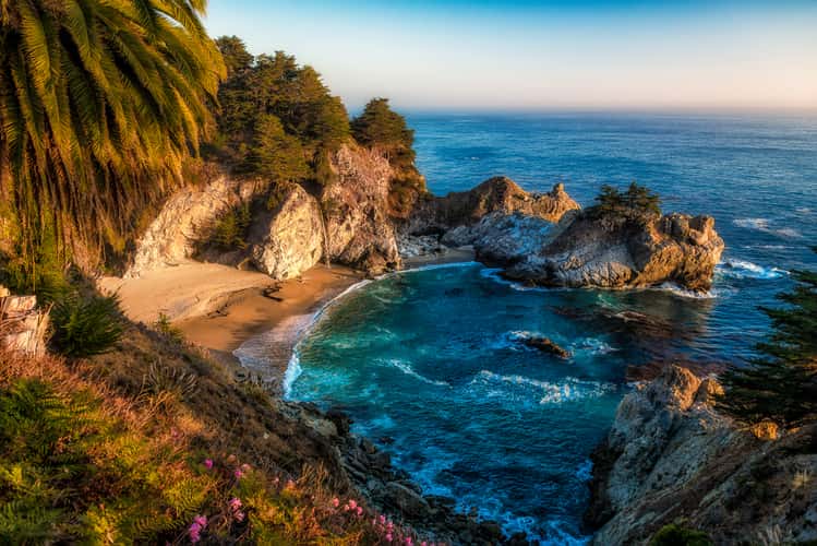 McWay Beach and Falls