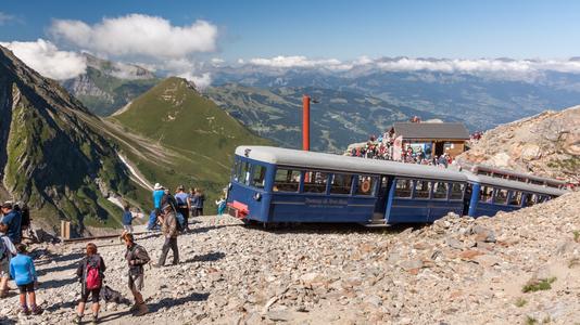 Mont Blanc Tramway, Nid d'Aigle station