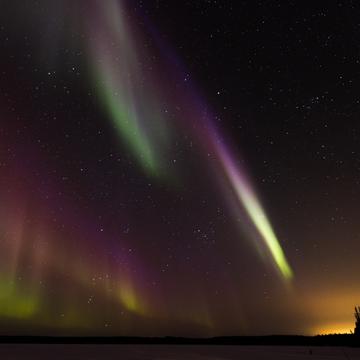 Northern Lights seen from Ollilian Lomamajat, Finland