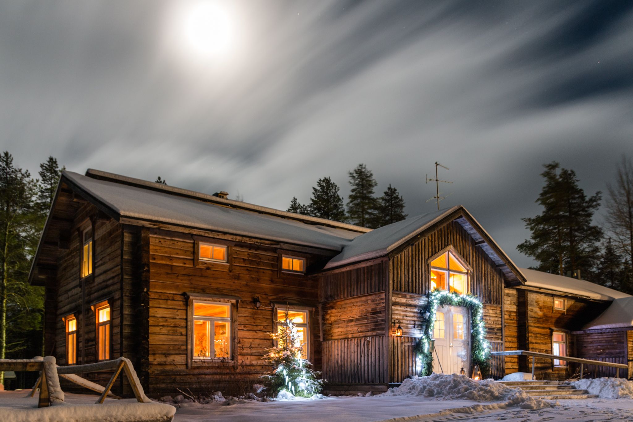 Northern Lights seen from Saija, Finland