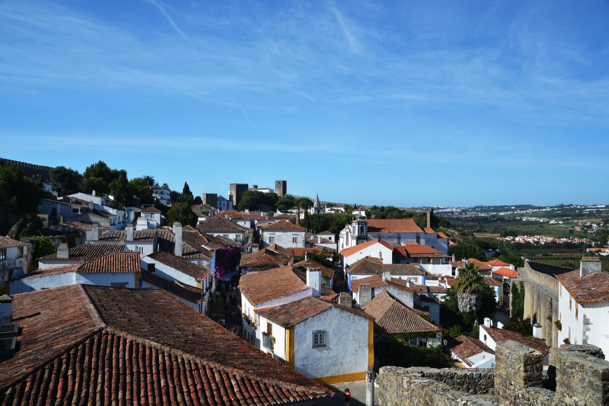 On the Walls of Obidos, Portugal