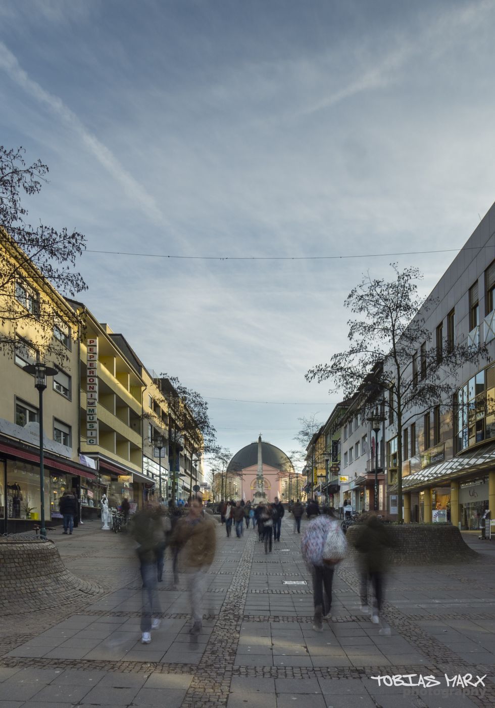 pedestrian zone Darmstadt, Germany