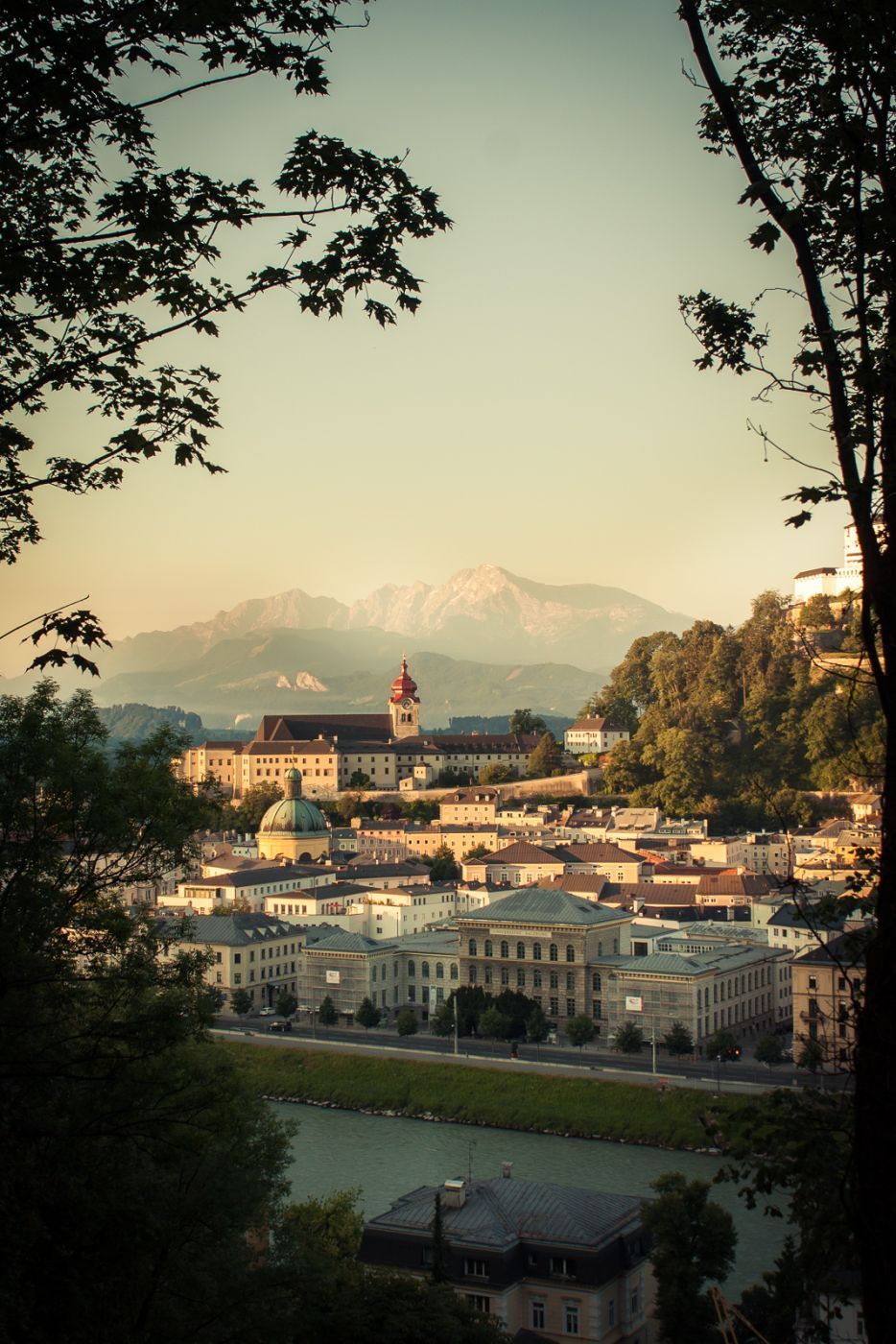 Salzburg from Kapuzinerberg, Austria
